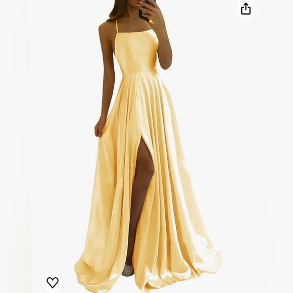 Amazon Dresses Yellow Prom Dress Poshmark